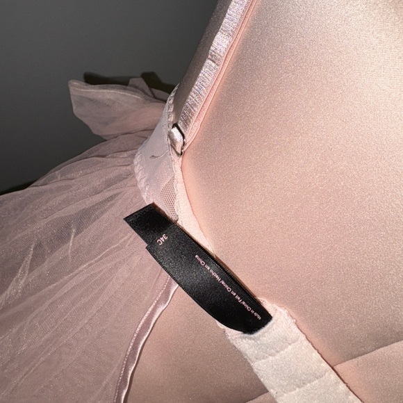 Victoria's Secret Blush Pink Lace & Mesh Babydoll Chemise - Picture 11 of 12